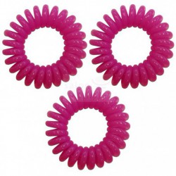 Spirálové gumičky do vlasů růžové