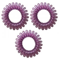 Spirálové gumičky do vlasů Electro fialová