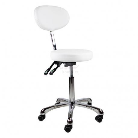 Židle kosmetická RONDA 1025C bílá