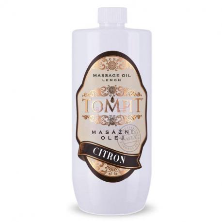 Masážní olej TOMFIT citron 1000 ml