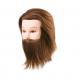 Cvičná hlava s vousy Daniel přírodní vlasy 15 - 18 cm