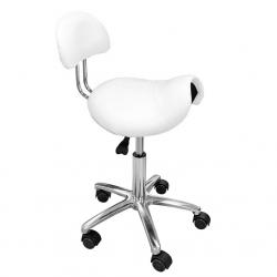 Židle kosmetická sedlo ZD-2110 bílá