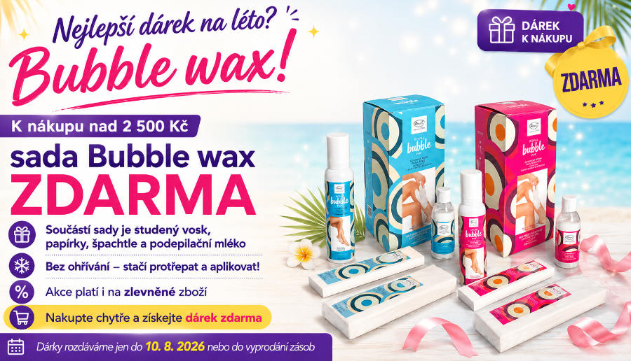 Bubble wax k nákupu nad 2 500 Kč zdarma!